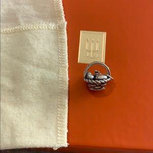 NEW Retired James Avery charm Easter basket